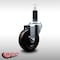 Service Caster 4'' SS Soft Rubber Wheel Swivel 1-1/8'' Expanding Stem Caster SCC-SSEX20S414-SRS-118 - alternate 3